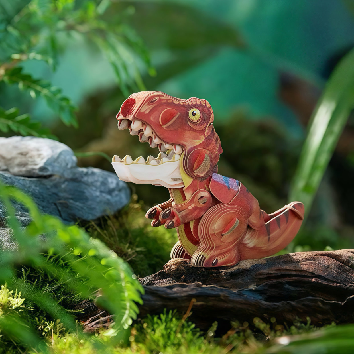 T-Rex 3D Wooden Puzzle Model