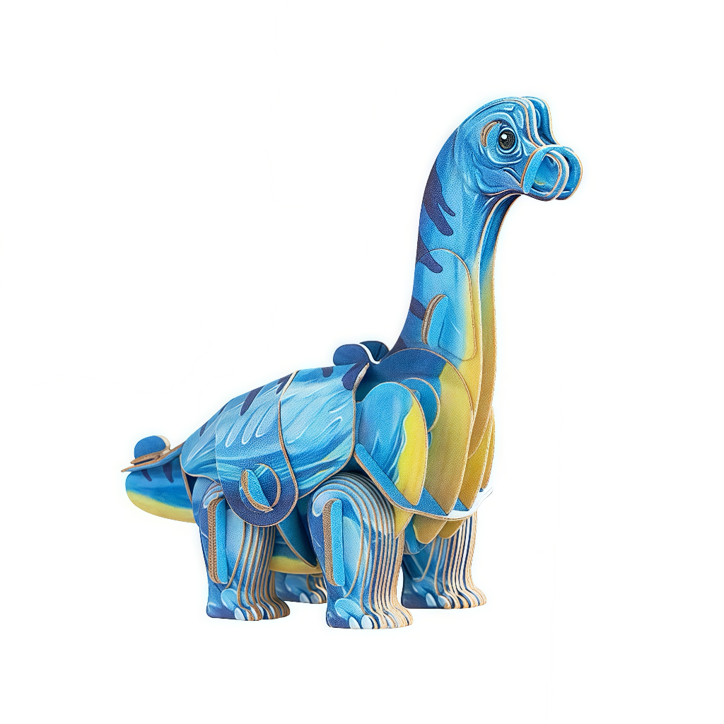 Brachiosaurus 3D Wooden Puzzle Model
