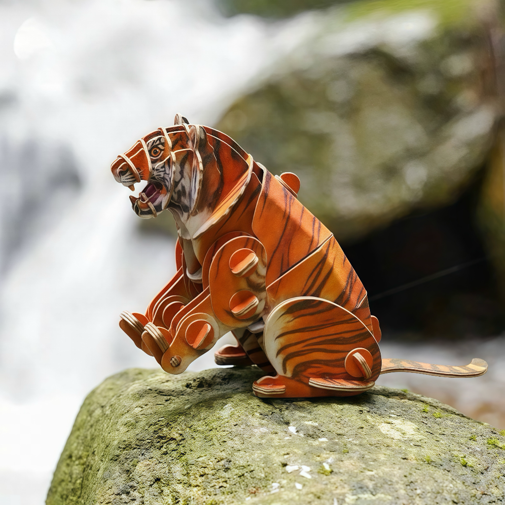 Tiger 3D Wooden Puzzle Model