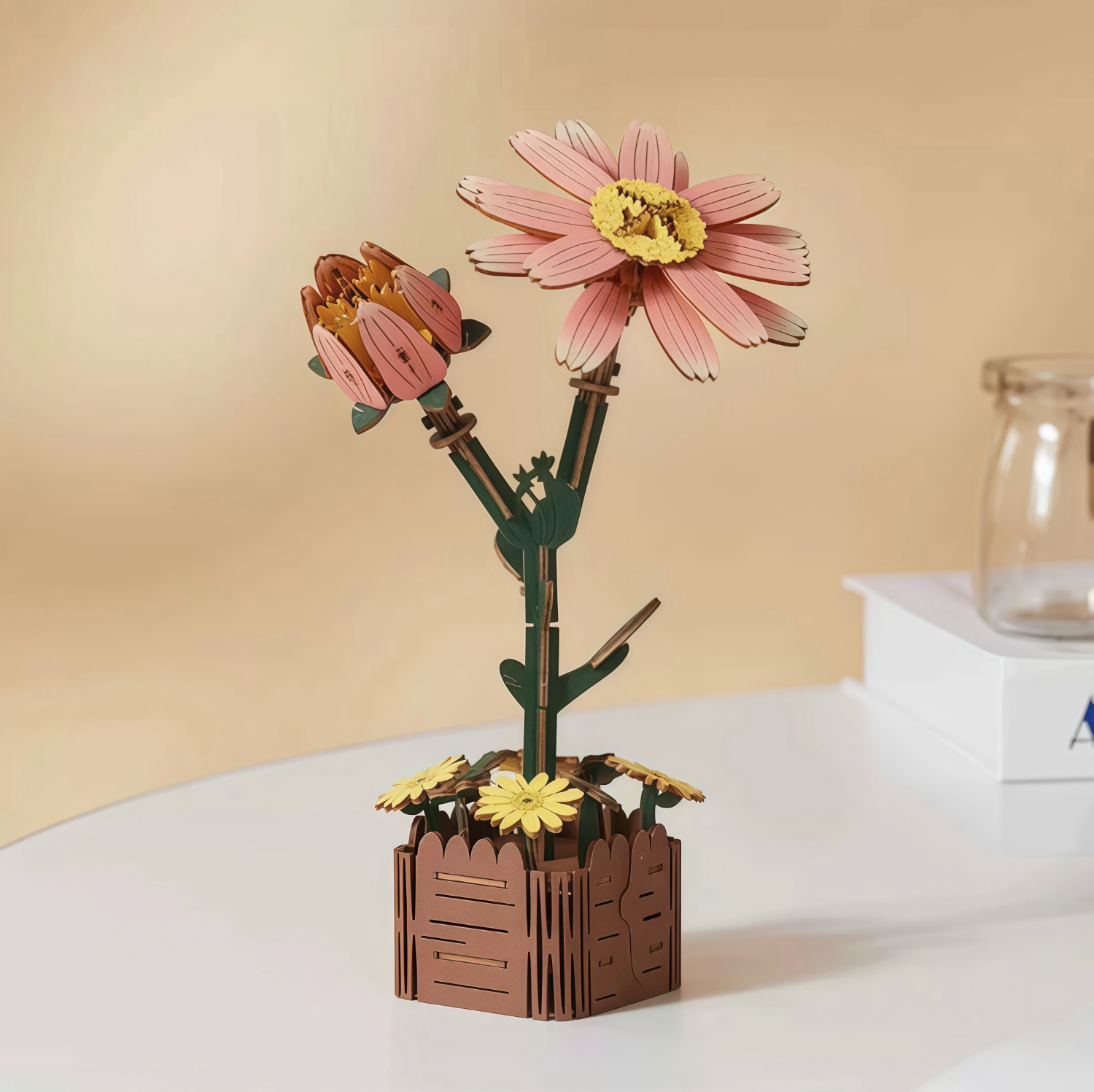 Daisy 3D Wooden Puzzle | Creative Floral Decoration
