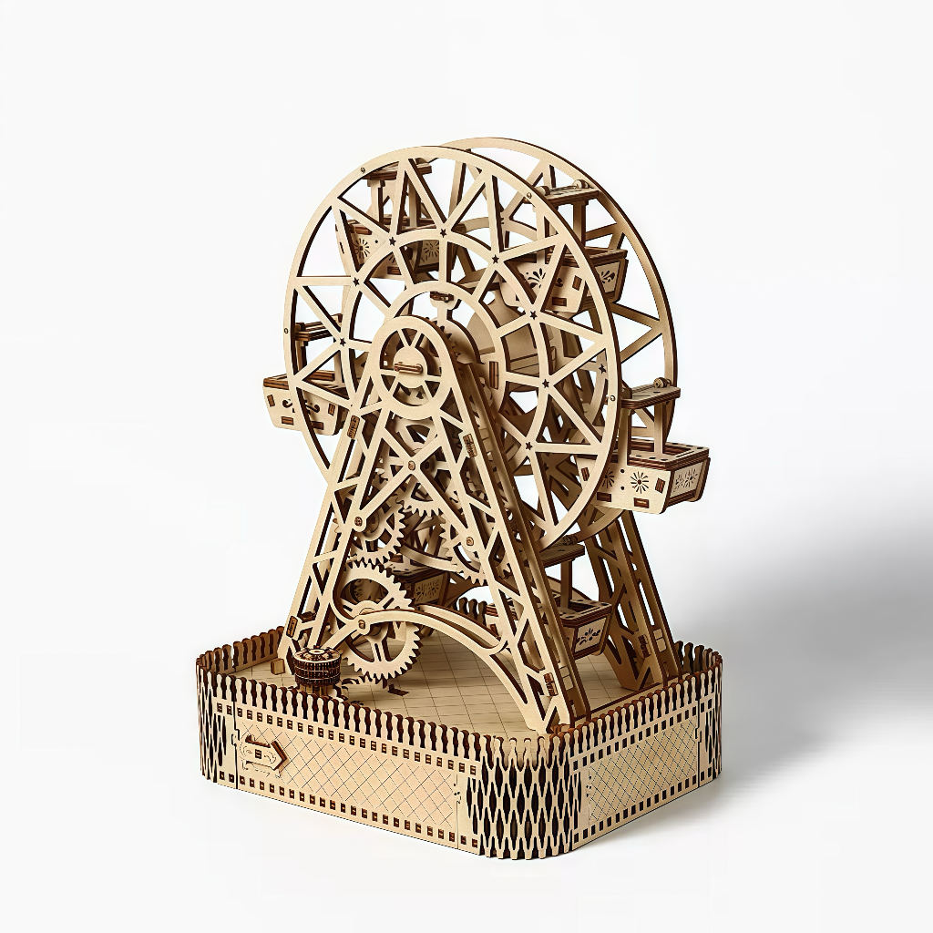 Mechanical Ferris Wheel 3D Wooden Puzzle