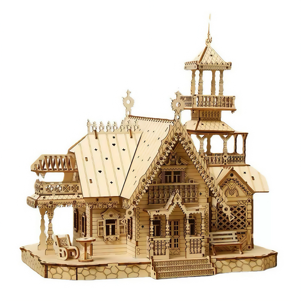 Mysterious Cottage 3D Wooden Puzzle