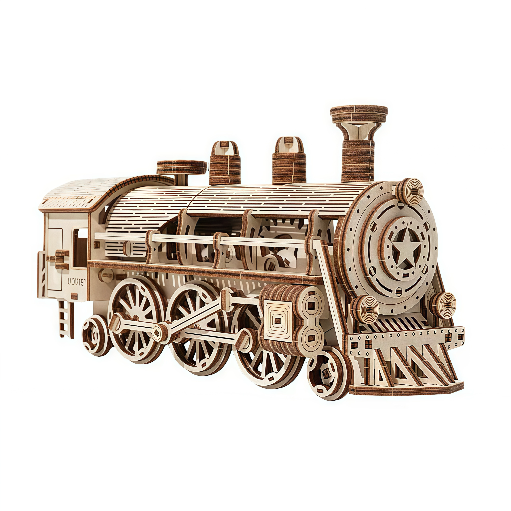 Steam Car 3D Wooden Puzzle