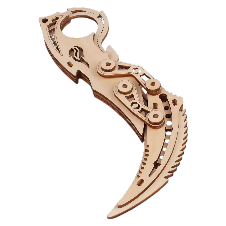 Folding Claw Blade 3D Wooden Puzzle