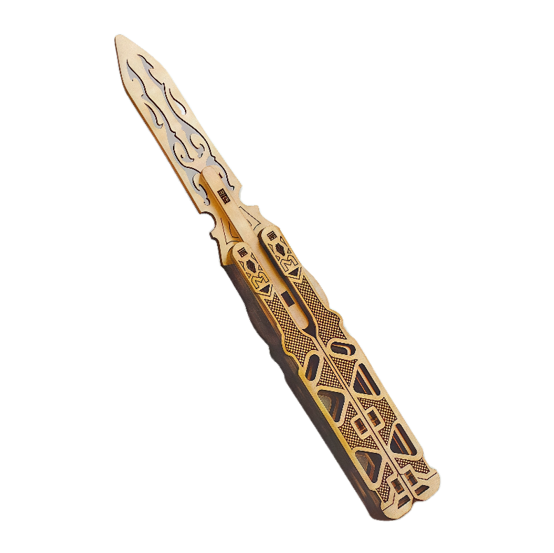 Butterfly Knife Wooden 3D Puzzle