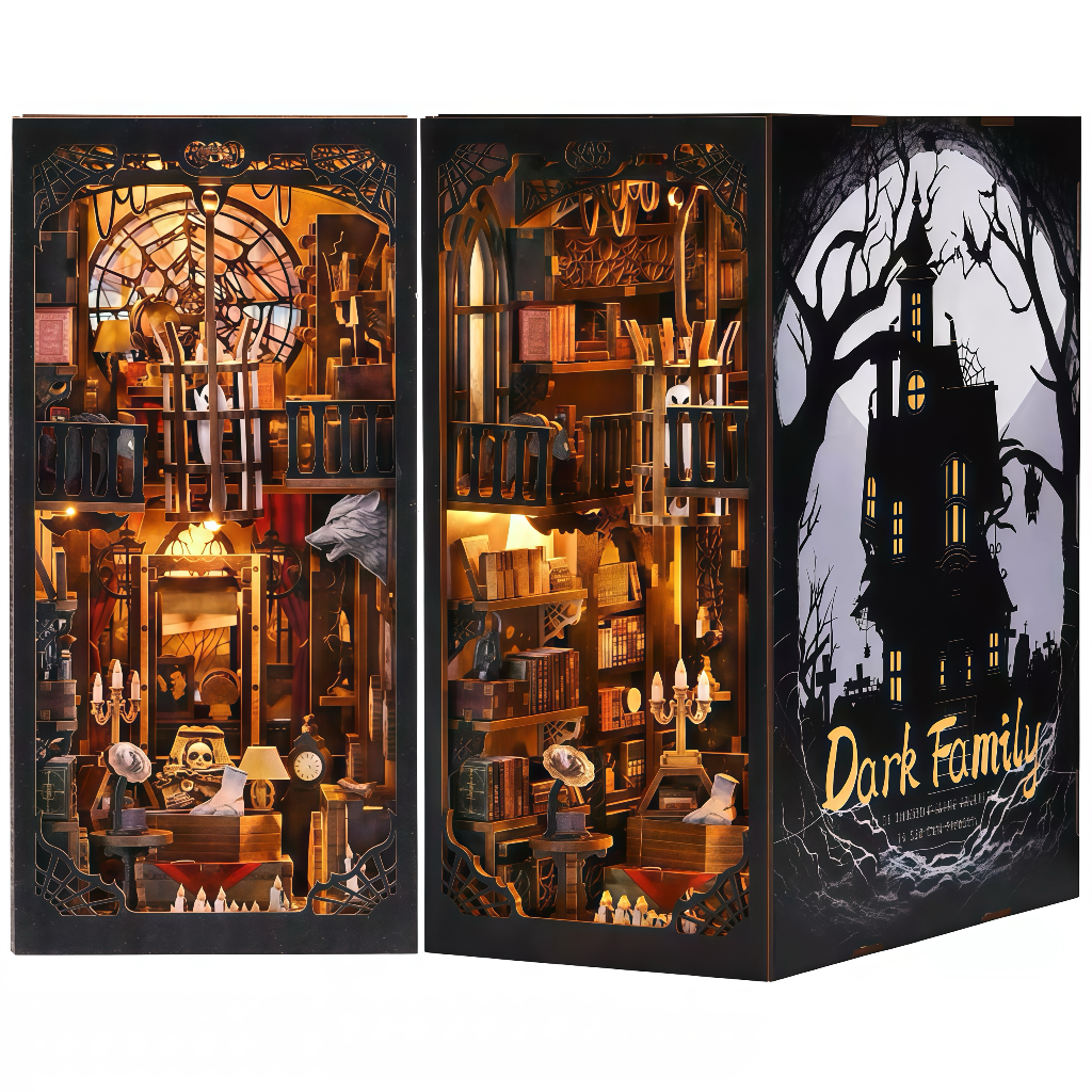 Dark Family 3D Wooden Puzzle Model
