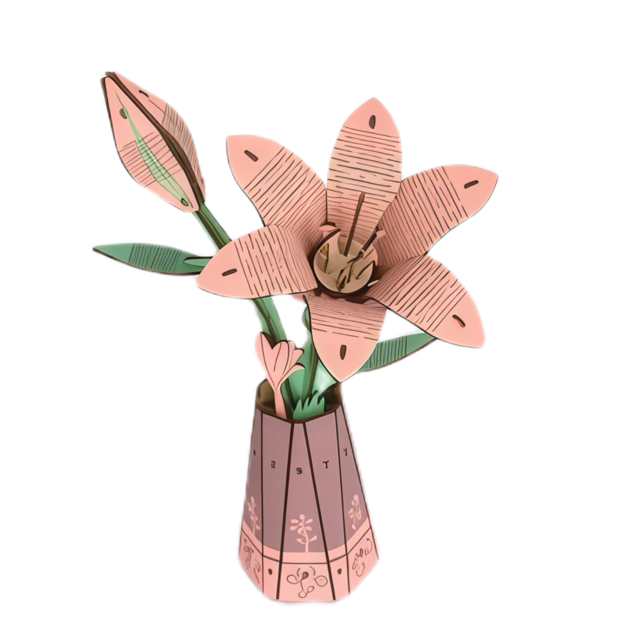 Lily Flower 3D Wooden Puzzle