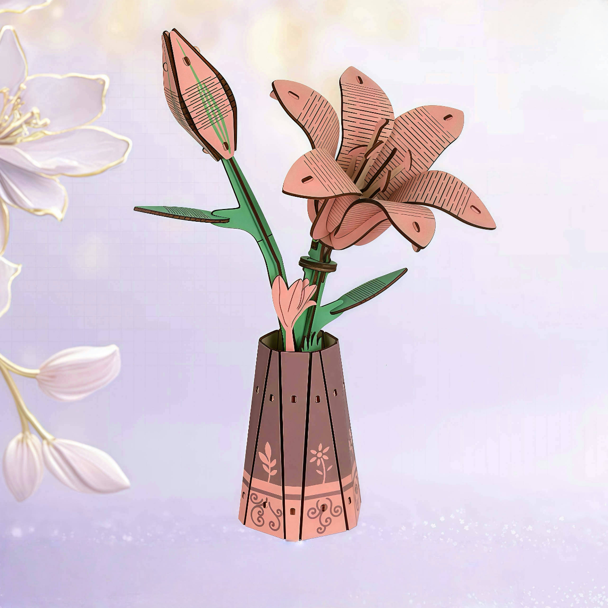 Lily Flower 3D Wooden Puzzle