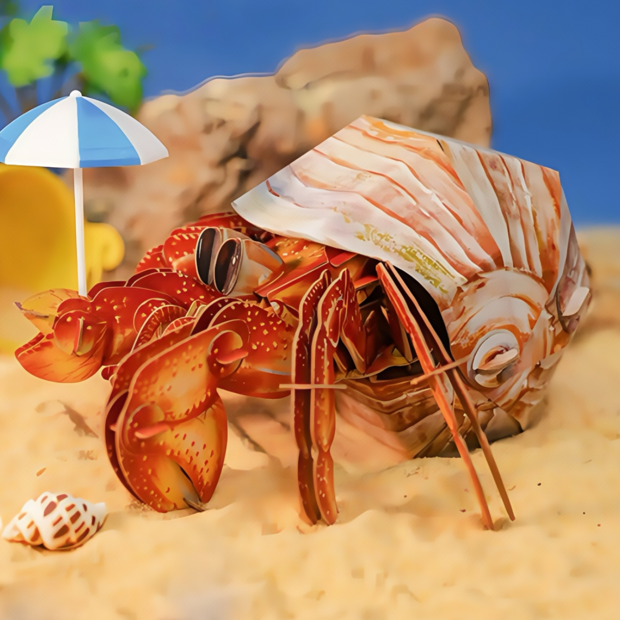 Hermit Crab 3D Wooden Puzzle Model