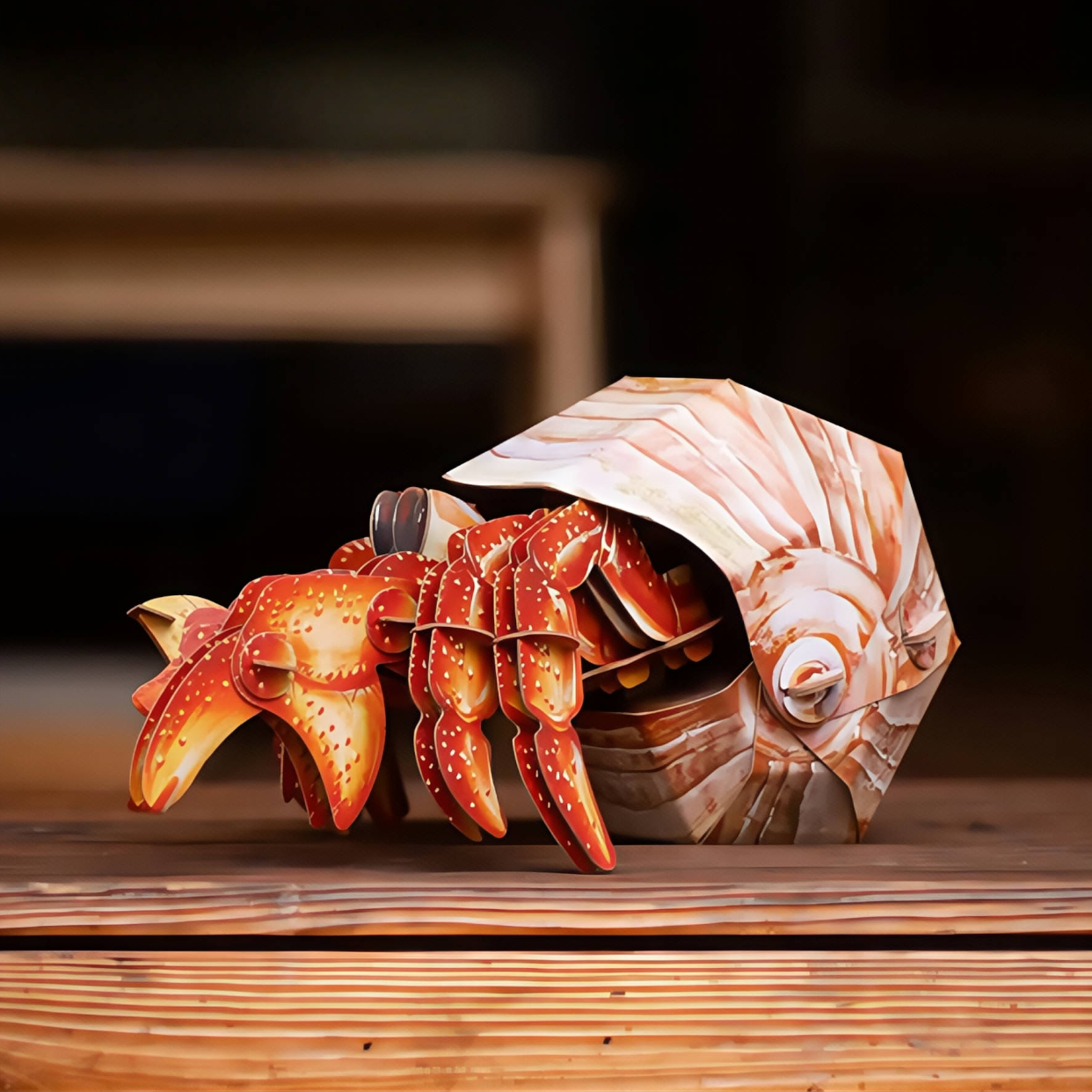 Hermit Crab 3D Wooden Puzzle Model