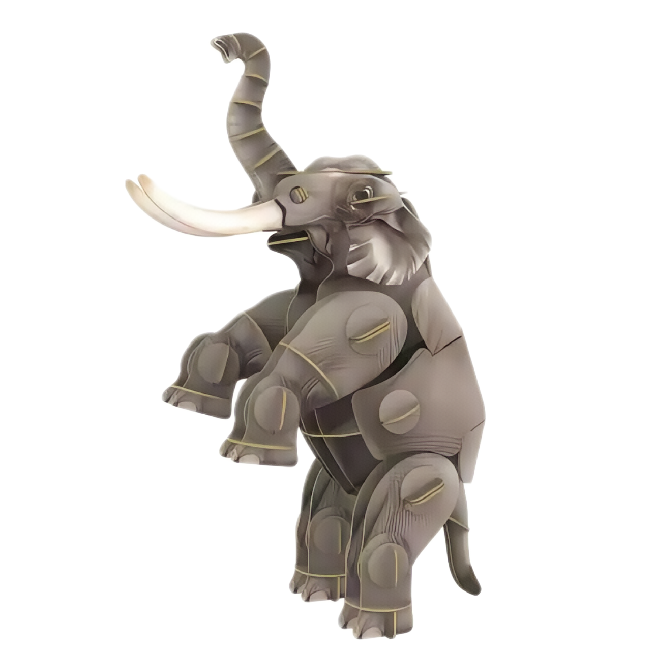 Elephant 3D Wooden Puzzle Model