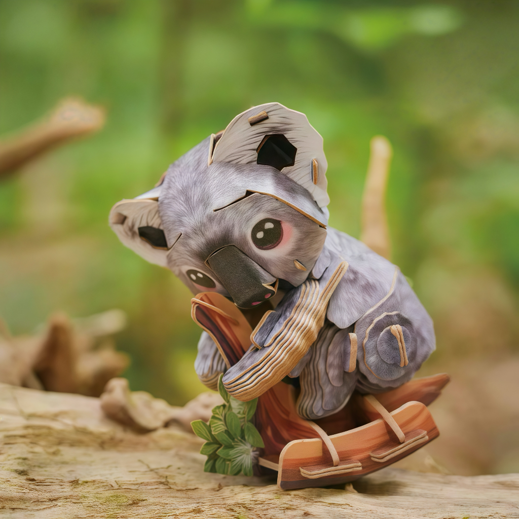 Koala 3D Wooden Puzzle Model