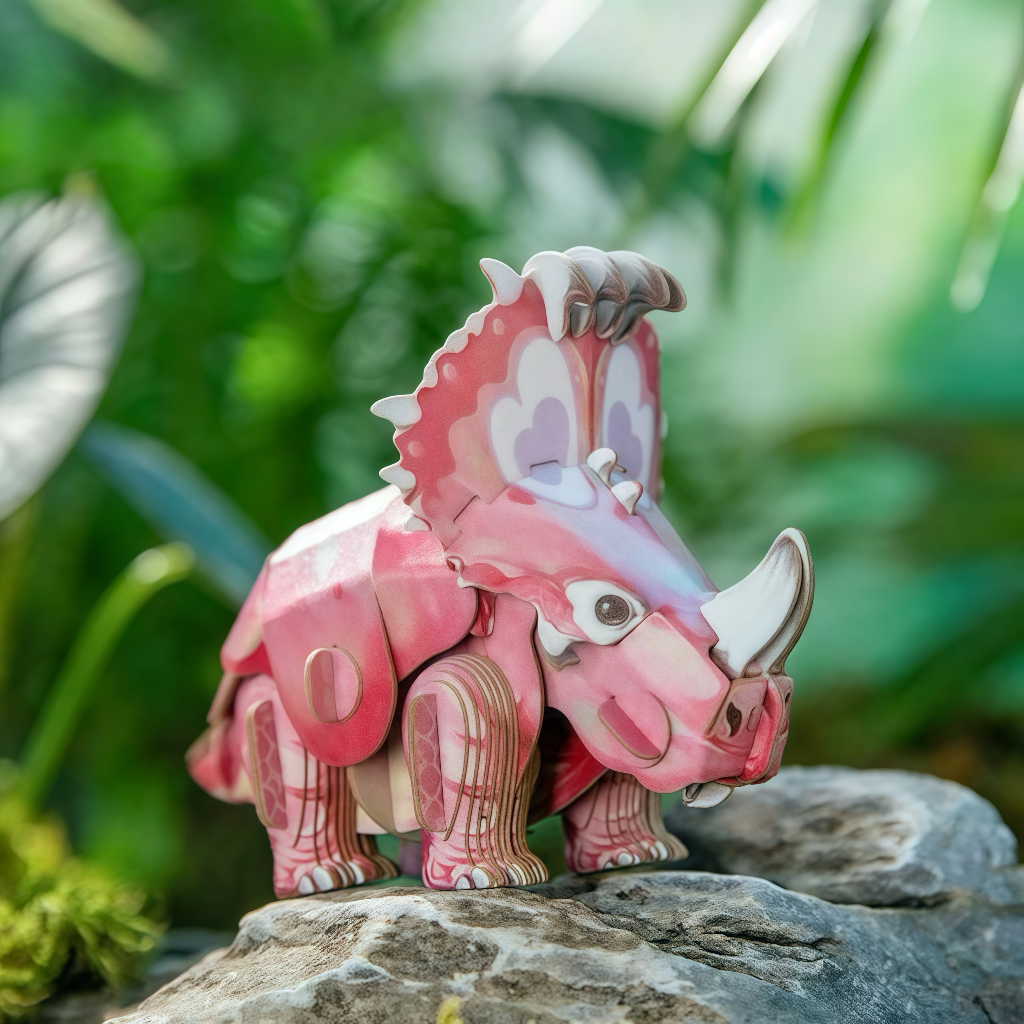 Triceratops 3D Wooden Puzzle Model