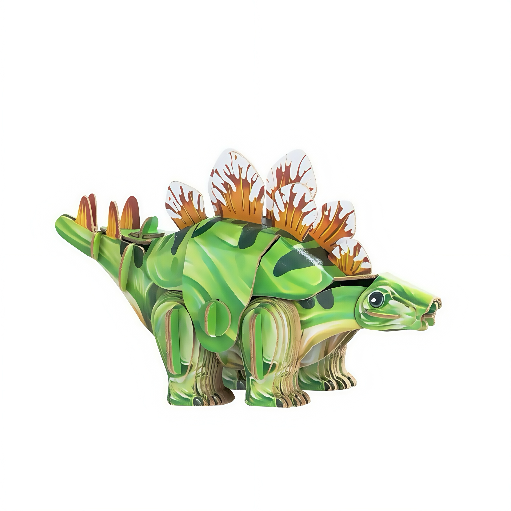 Stegosaurus 3D Wooden Puzzle Model