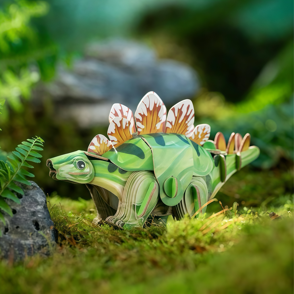 Stegosaurus 3D Wooden Puzzle Model