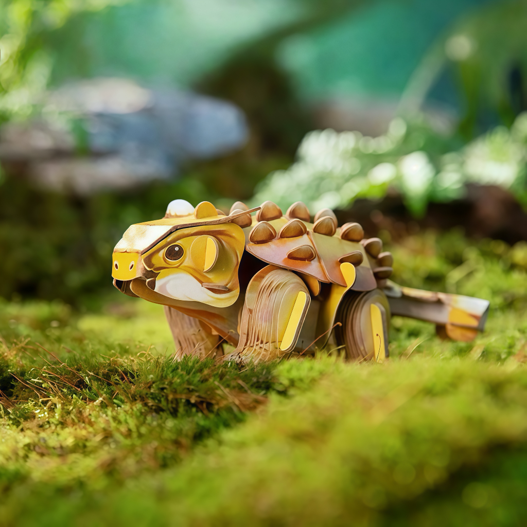Ankylosaurus 3D Wooden Puzzle Model