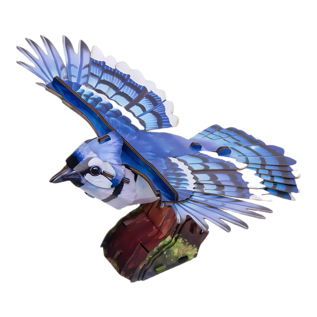 Blue Jay 3D Wooden Puzzle Model