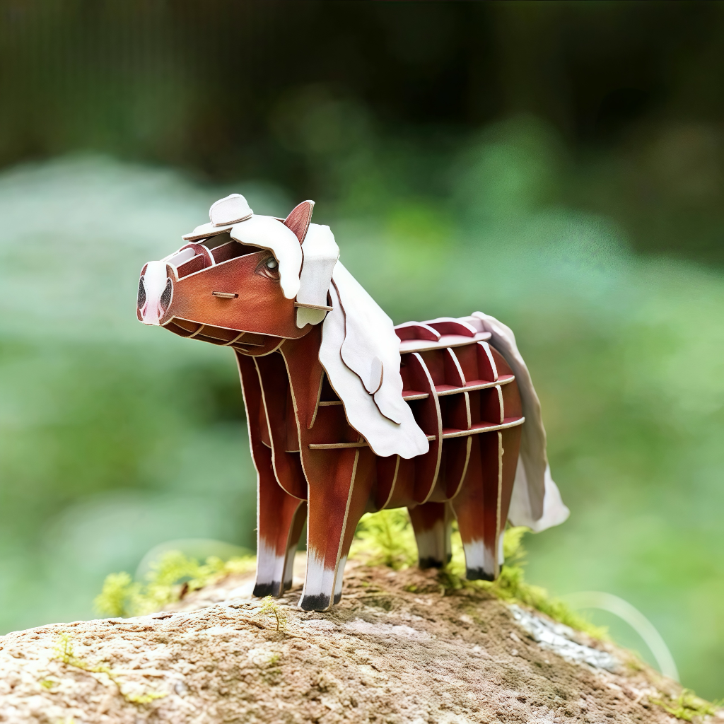 Horse 3D Wooden Puzzle Model