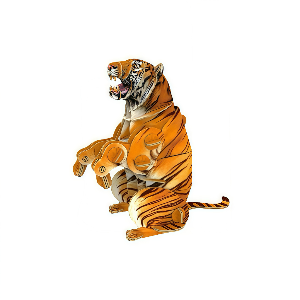 Tiger 3D Wooden Puzzle Model