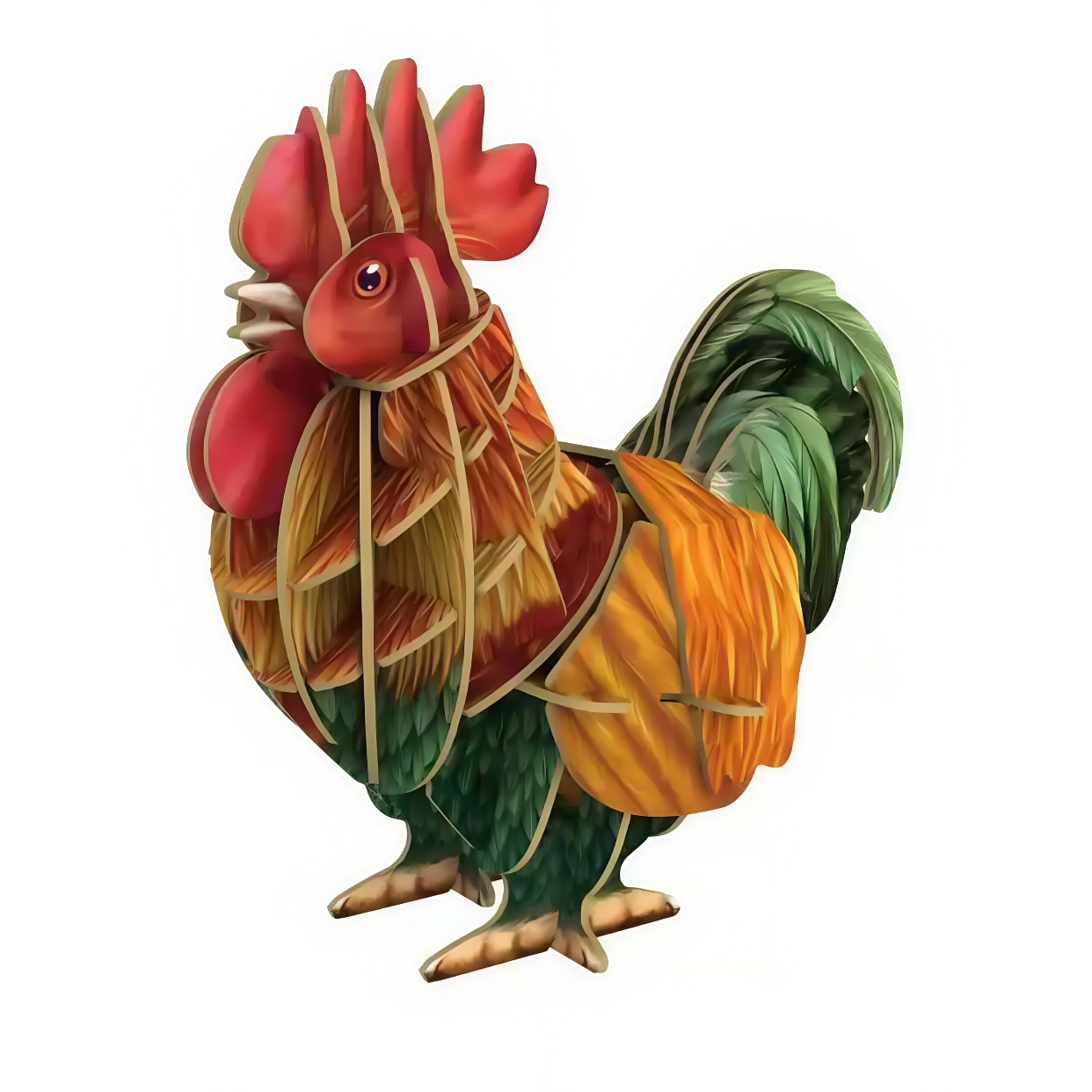 Chicken 3D Wooden Puzzle Model
