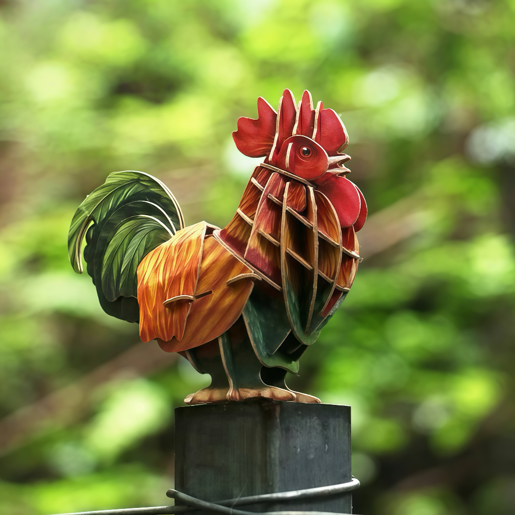 Chicken 3D Wooden Puzzle Model