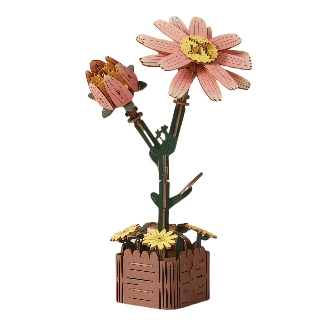 Daisy 3D Wooden Puzzle | Creative Floral Decoration