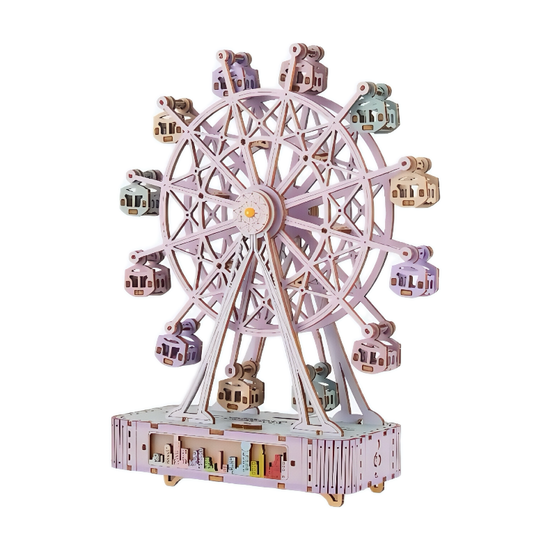 Ferris Wheel Music Box 3D Wooden Puzzle