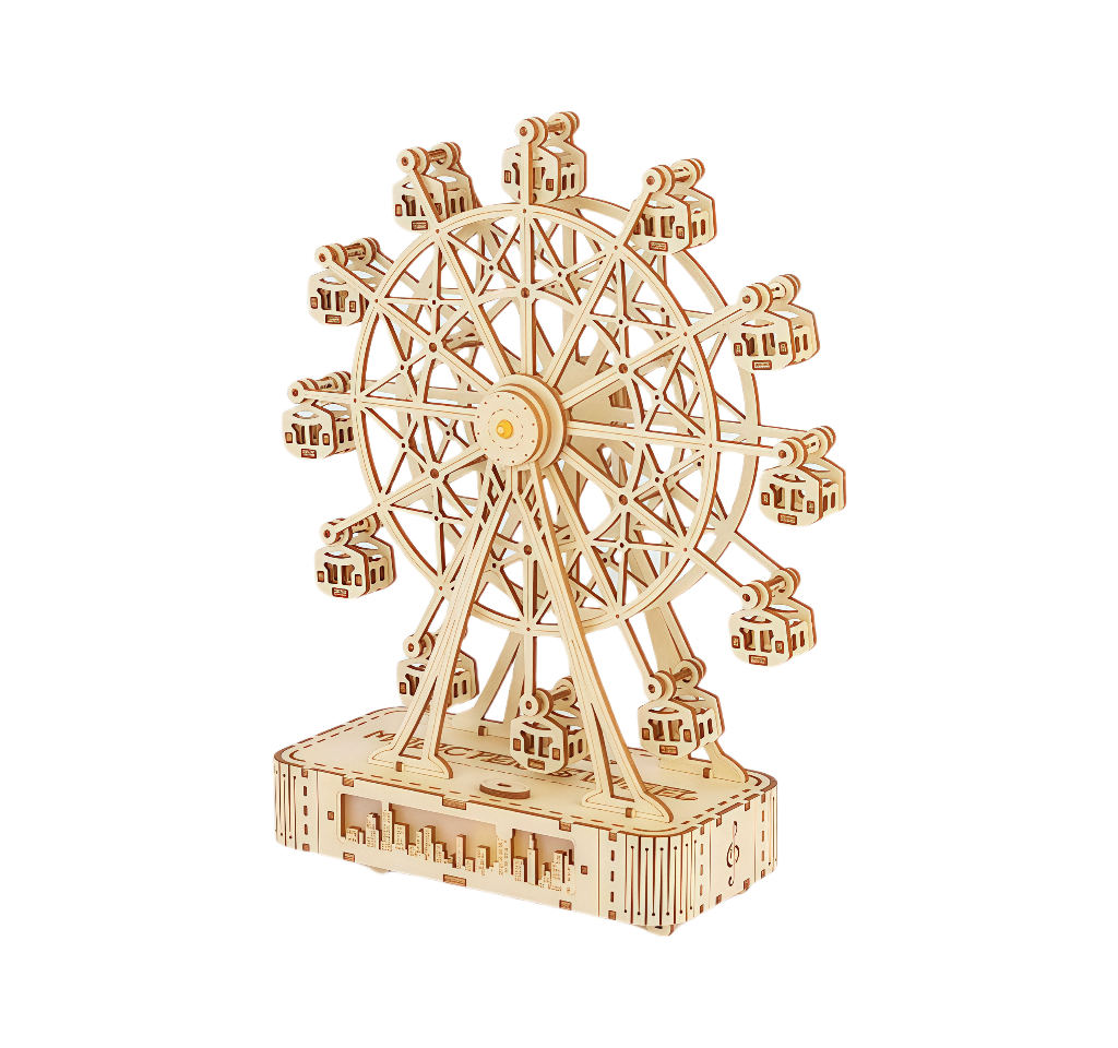 Ferris Wheel Music Box 3D Wooden Puzzle
