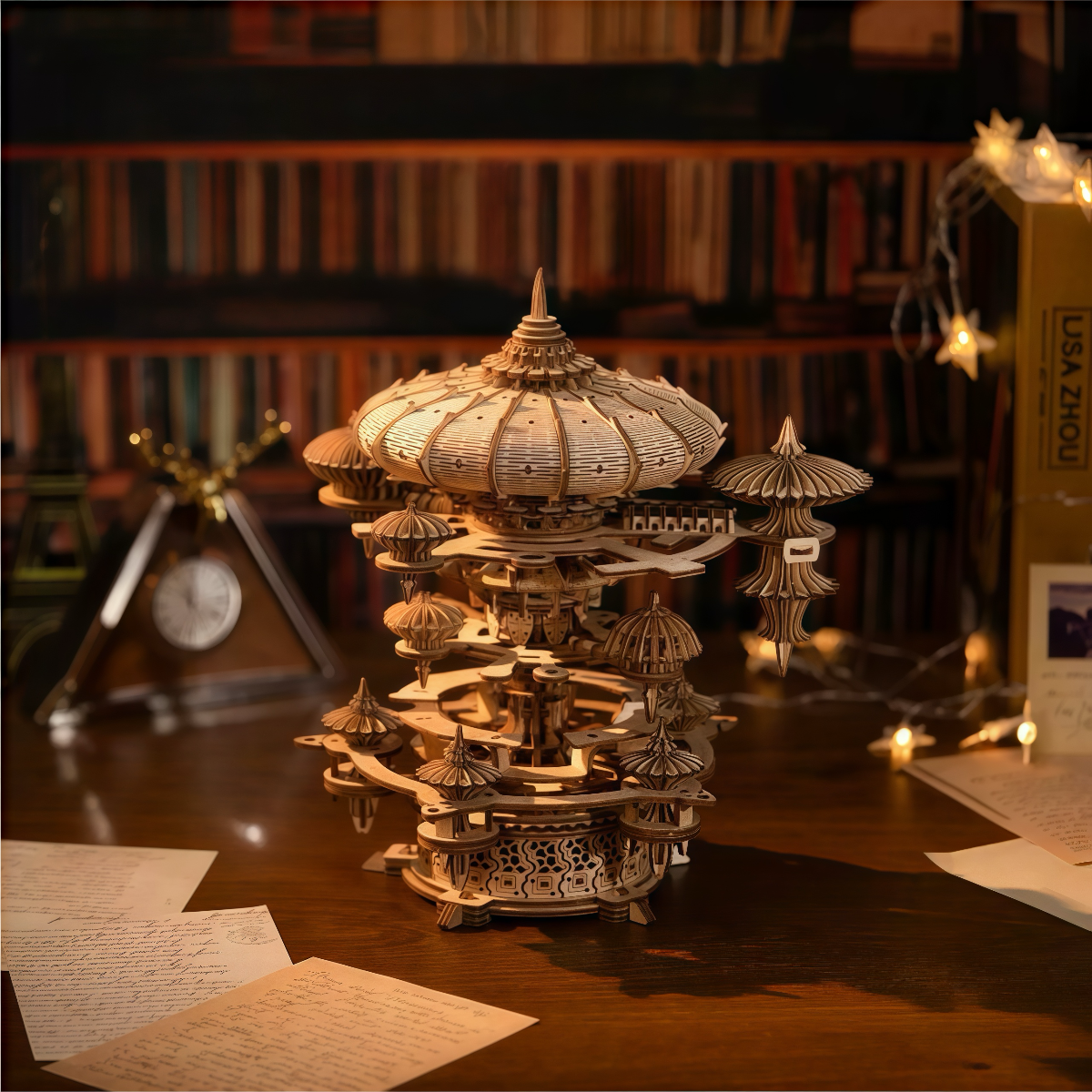 Sky City Carousel 3D Wooden Puzzle