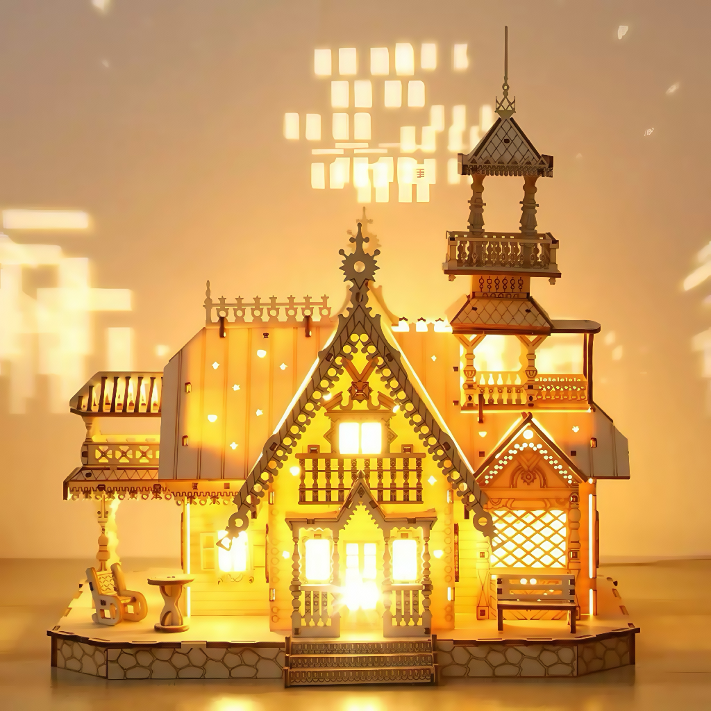 Mysterious Cottage 3D Wooden Puzzle