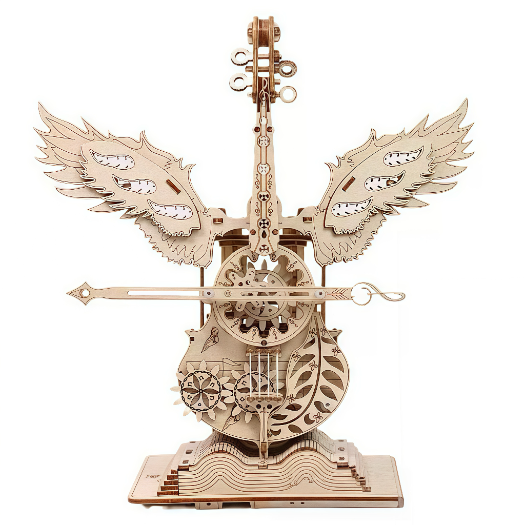 Angel Wings Cello 3D Wooden Puzzle