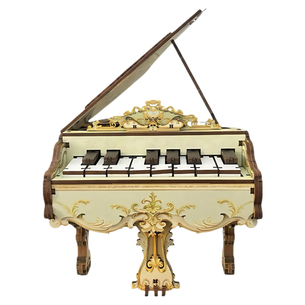 Classical Piano 3D Wooden Puzzle