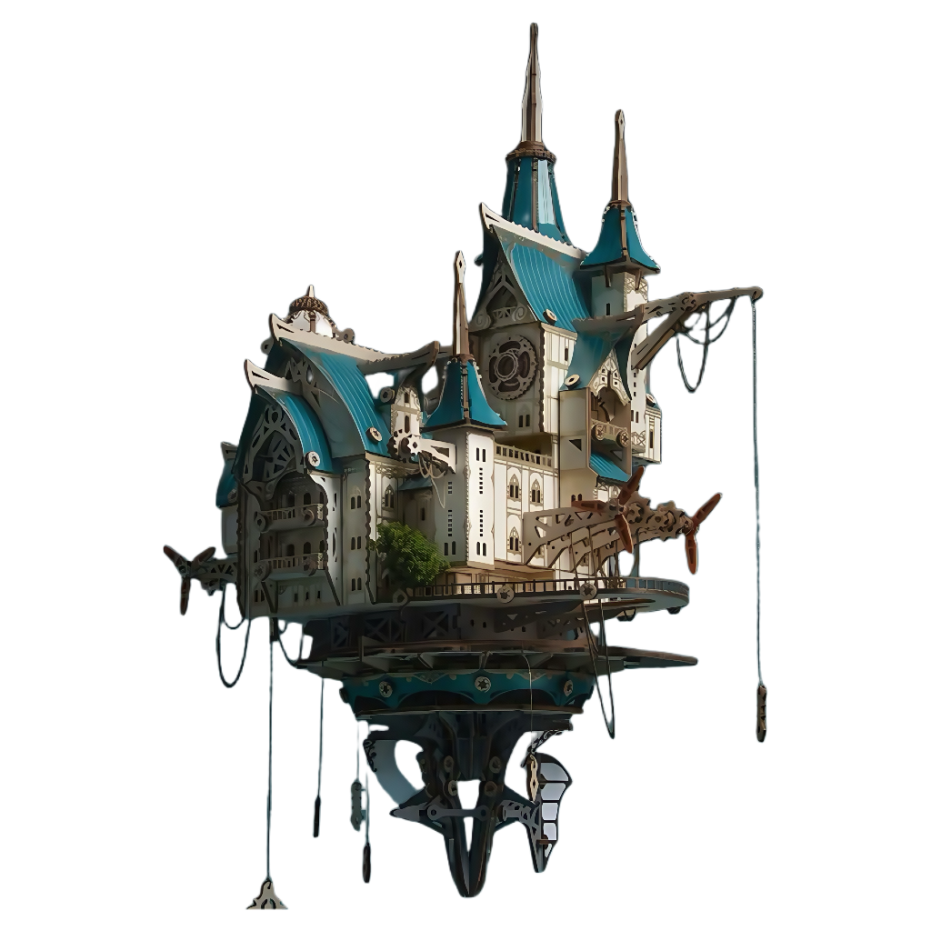 Fantastic Steam City 3D Wooden Puzzle