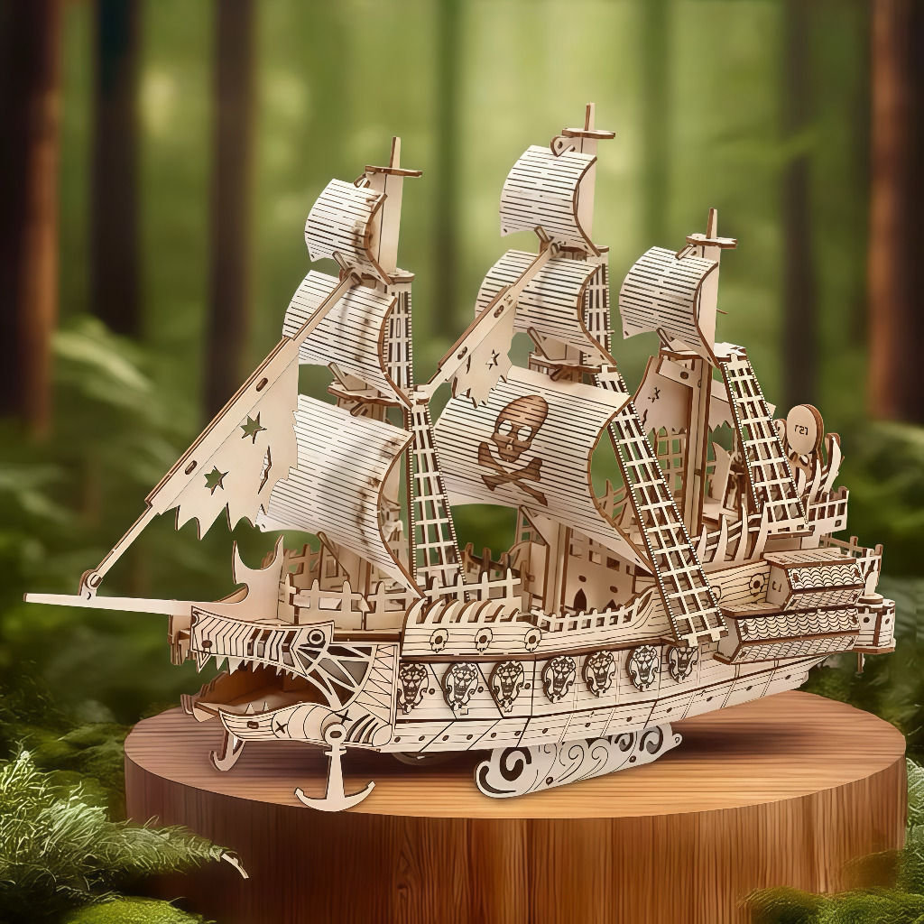 The Flying Dutchman 3D Wooden Puzzle