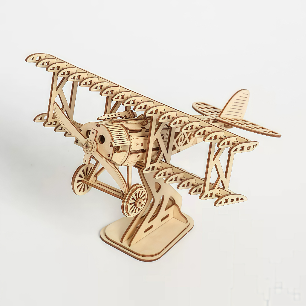 Biplane 3D Wooden Puzzle