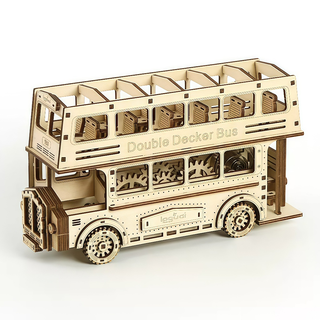 Double-Decker Bus 3D Wooden Puzzle