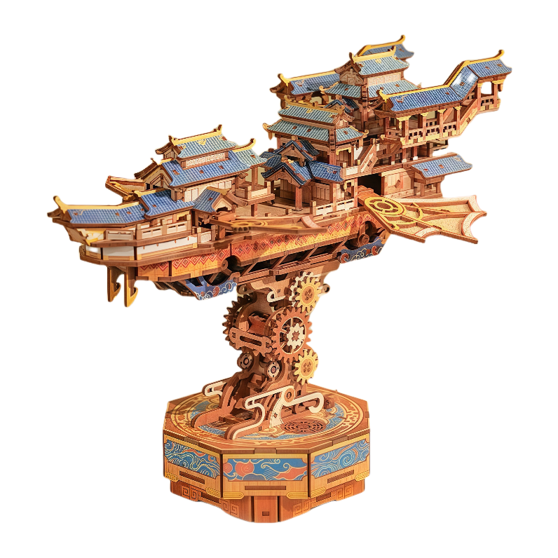 Flying Cloud Ship 3D Wooden Puzzle