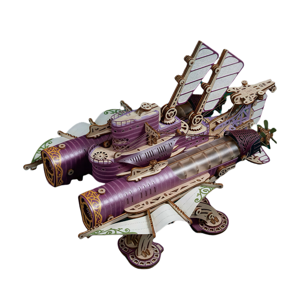 Fantasy Airship 3D Wooden