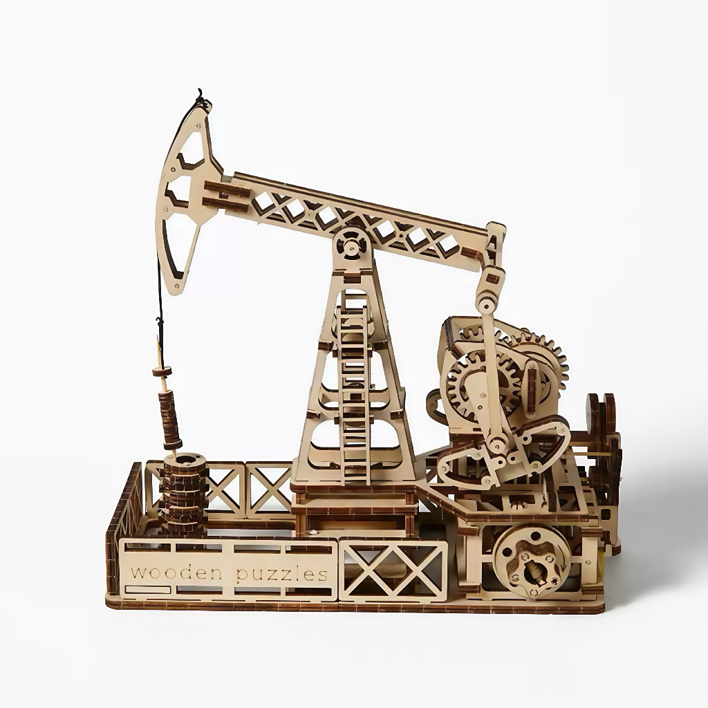 Oil Derrick 3D Wooden Puzzle