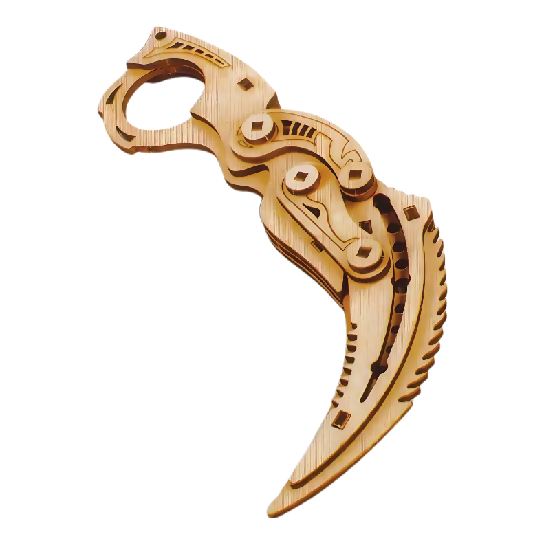 Folding Claw Blade 3D Wooden Puzzle
