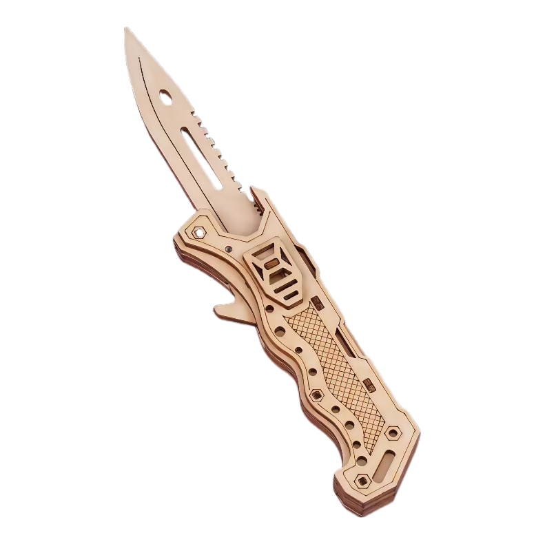 Ejector Knife Wooden 3D Puzzle