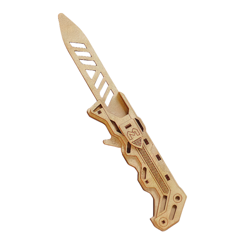 Ejector Knife Wooden 3D Puzzle