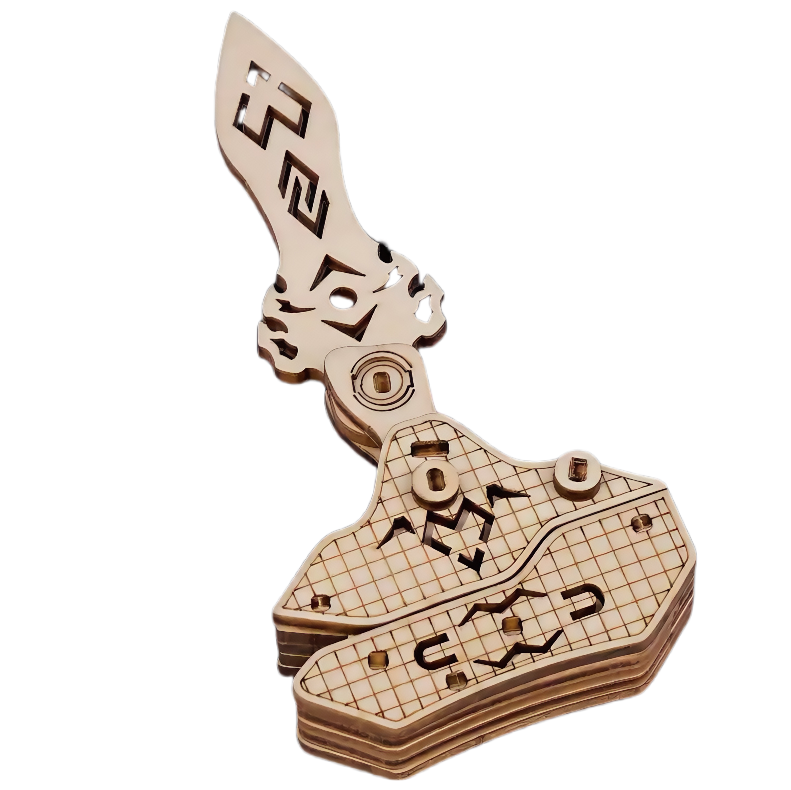 Folding Knife Wooden 3D Puzzle