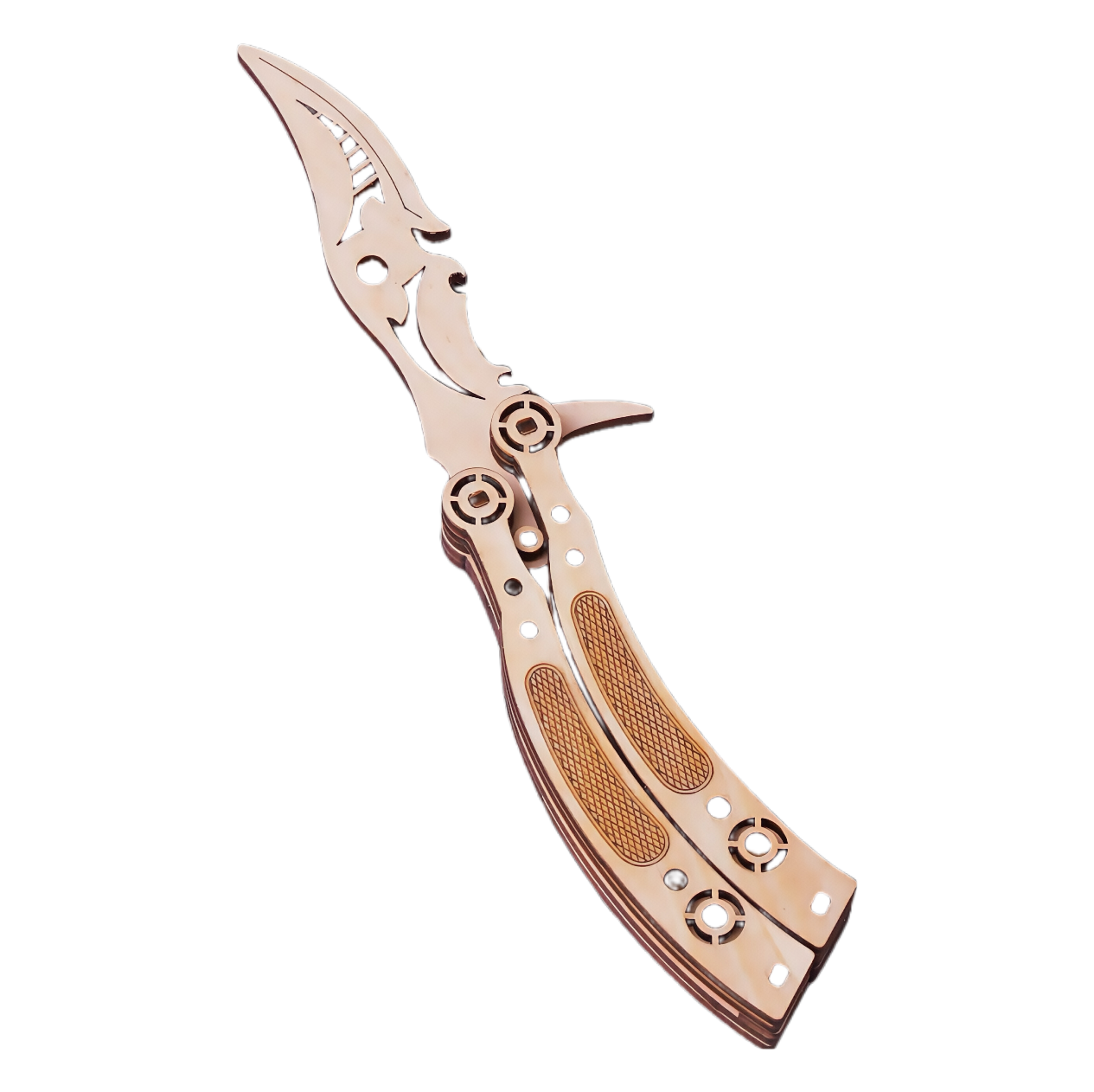 Flame Butterfly Knife 3D Wooden Puzzle