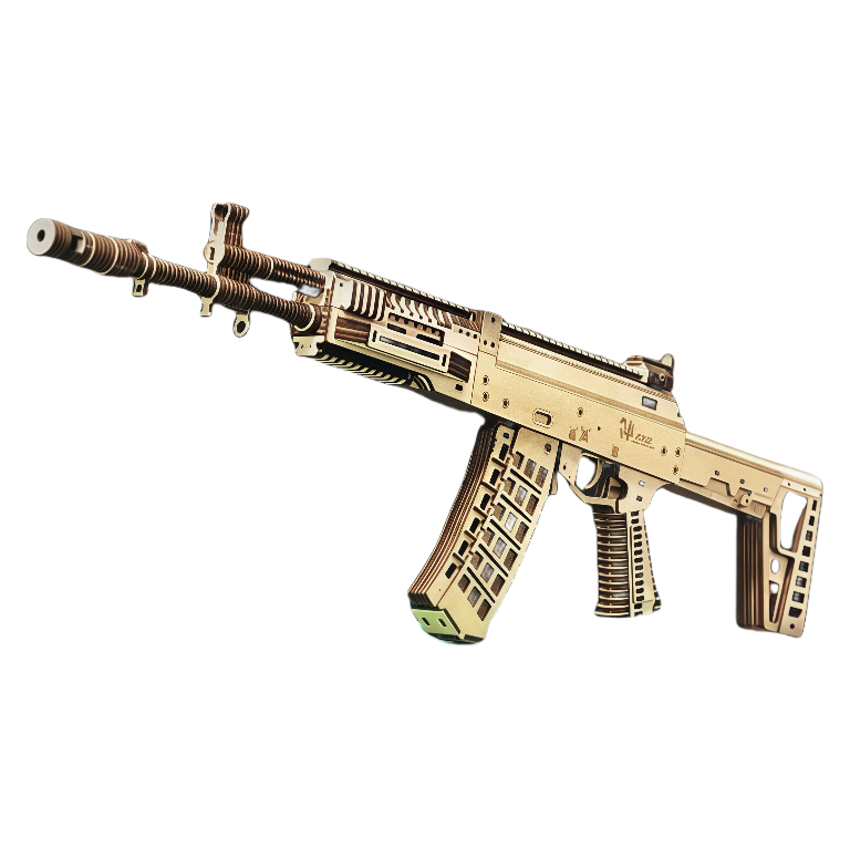 AK12 Assault Rifle 3D Wooden Puzzle
