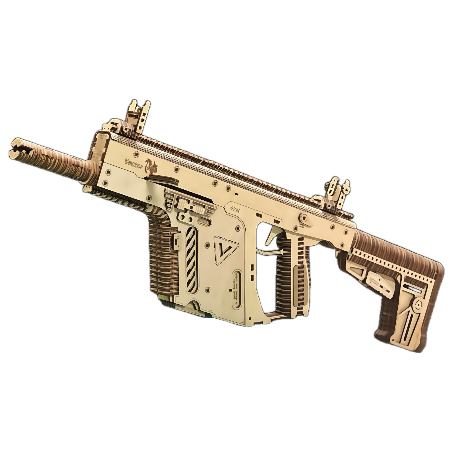 Vector Submachine Gun 3D Wooden Puzzle