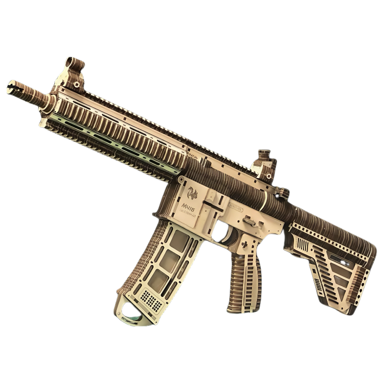 M416 Assault Rifle 3D Wooden Puzzle