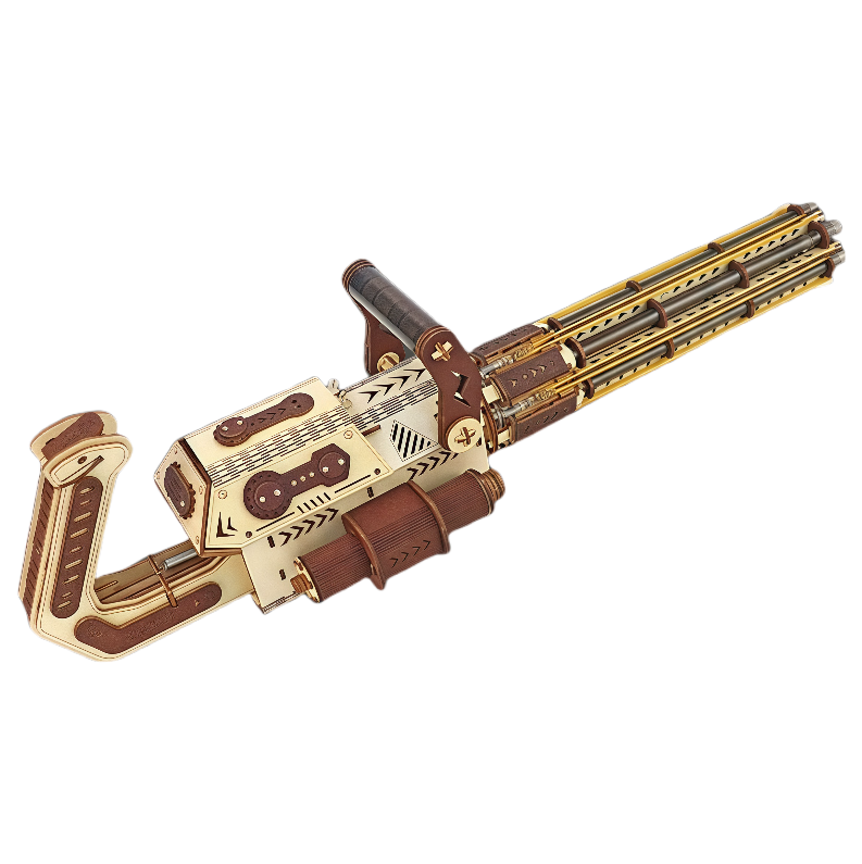 Gatling Gun Wooden 3D Puzzle Model