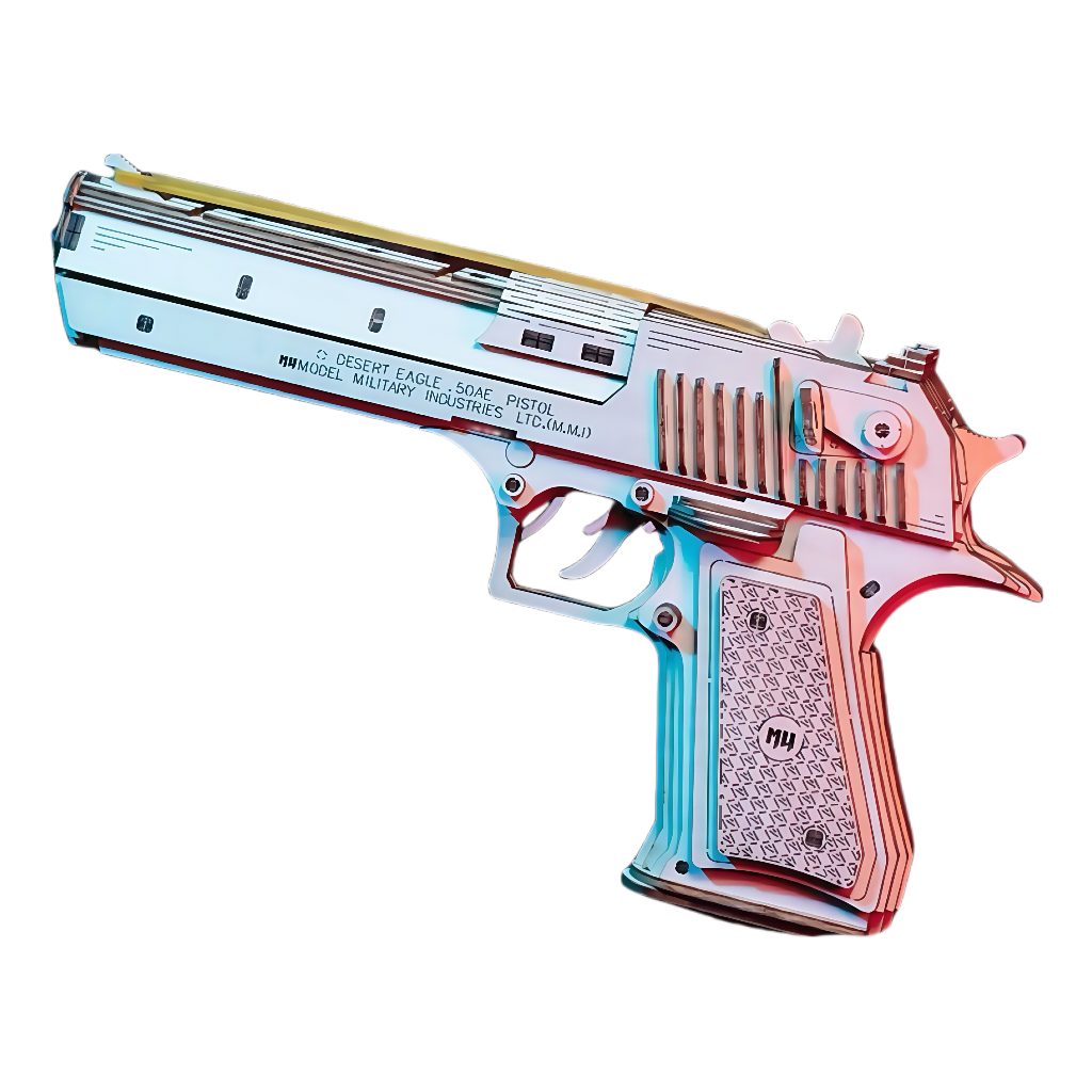 Colorful Desert Eagle 3D Wooden Puzzle Model