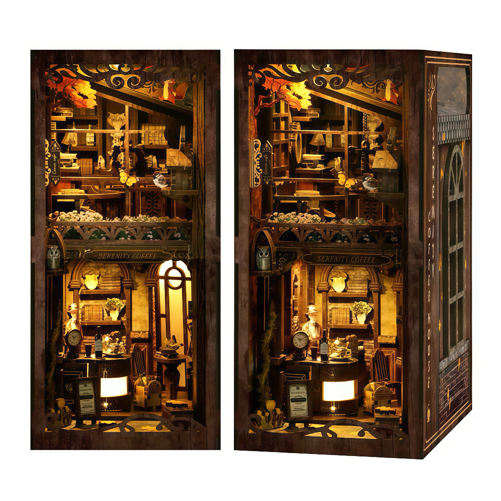 Serene Café Bookend Model